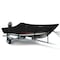 Eevelle Boat Cover V HULL FISHING SIde Console, Narrow Series w/ Outboard 16ft 6in L 92in W Black SFVFSC1692B-BLK - alternate 1